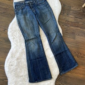 Citizens of Humanity ingrid#002 stretch low waist flair blue denim jeans size 28
